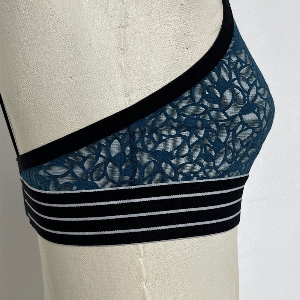Halogen Lace Bralette with Striped Band - Picture 3 of 10